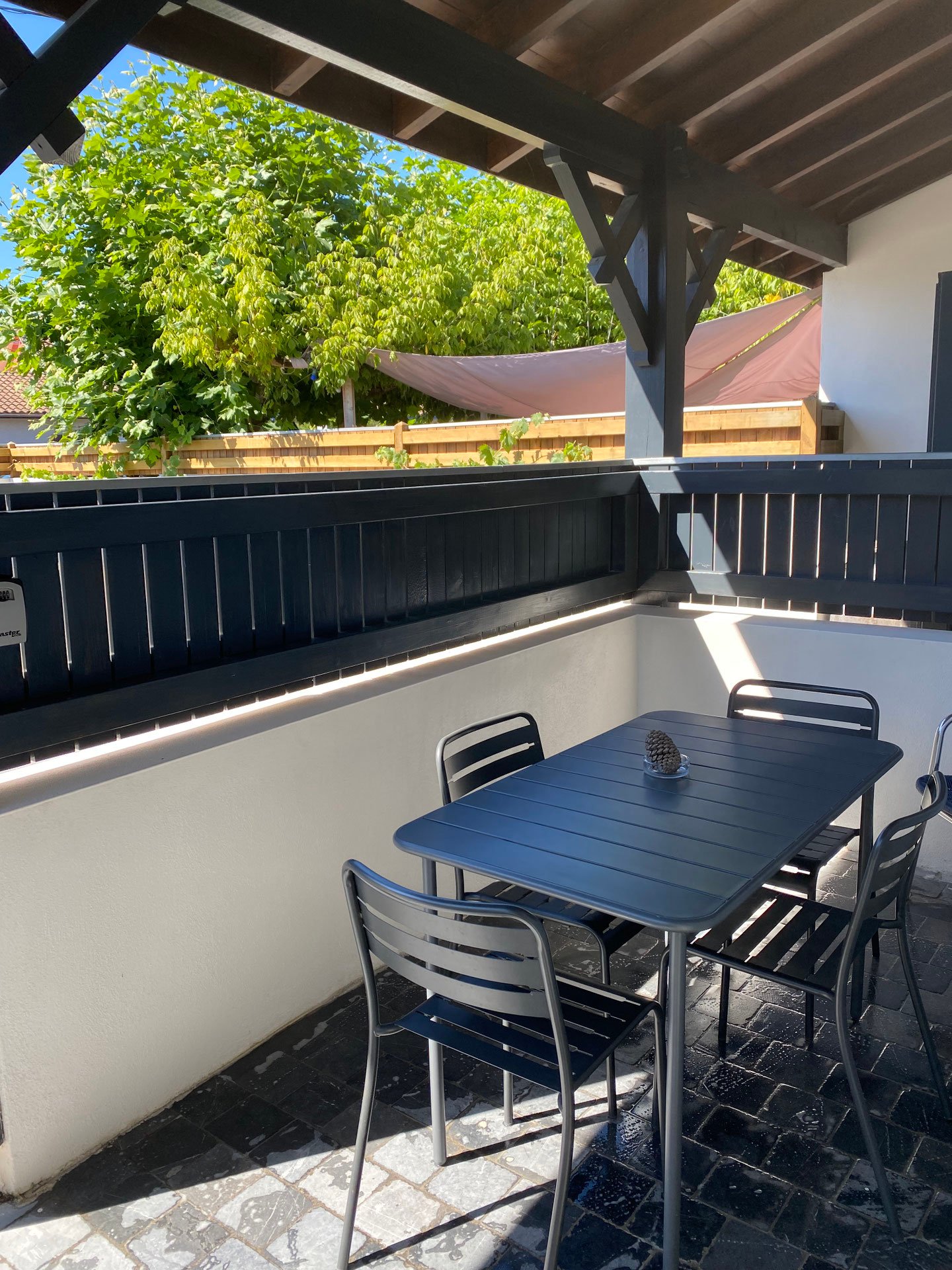 La terrasse abritée